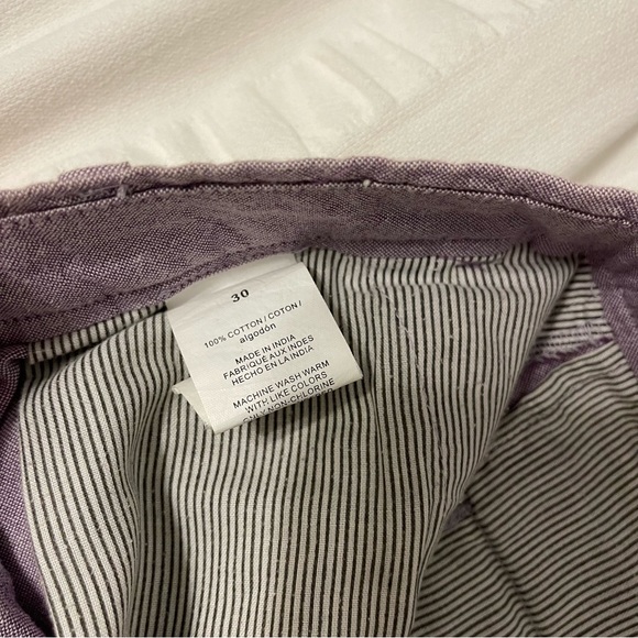 Perry Ellis Portfolio Purple Cotton Shorts - Picture 5 of 5